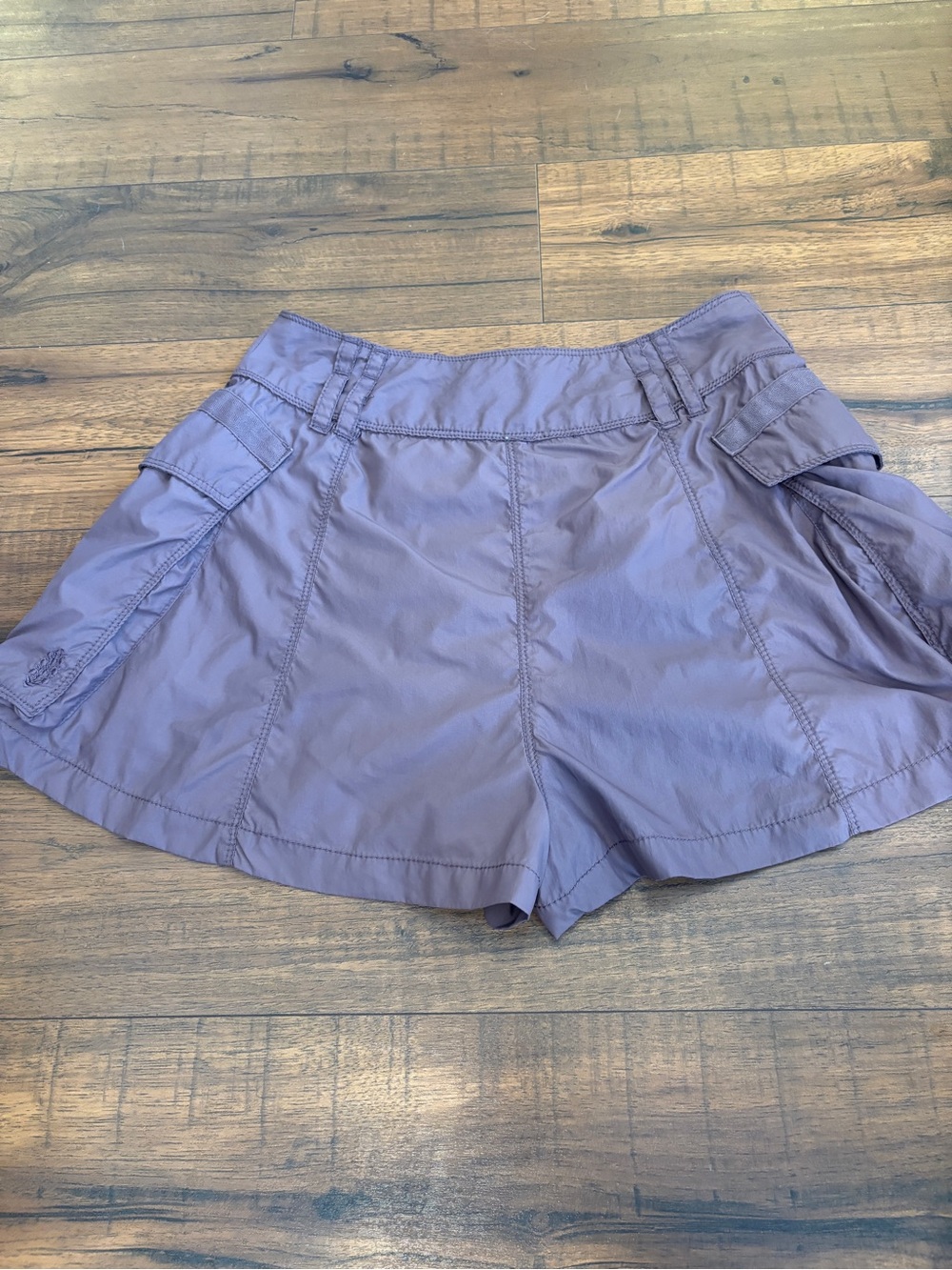 FP Movement Free People Sure Thing Cargo Skirt Skort Purple Zipper Small - Picture 5 of 7